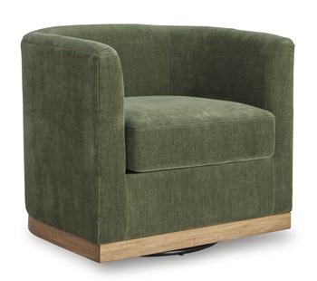 Jersonlow Swivel Accent Chair - Theo's Factory Direct Mattress & Furniture (Columbus, OH)