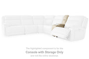Double Deal Reclining Sectional with Console - Theo's Factory Direct Mattress & Furniture (Columbus, OH)