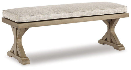 Beachcroft Outdoor Bench with Cushion - Theo's Factory Direct Mattress & Furniture (Columbus, OH)