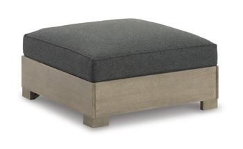 Citrine Park Outdoor Ottoman with Cushion - Theo's Factory Direct Mattress & Furniture (Columbus, OH)