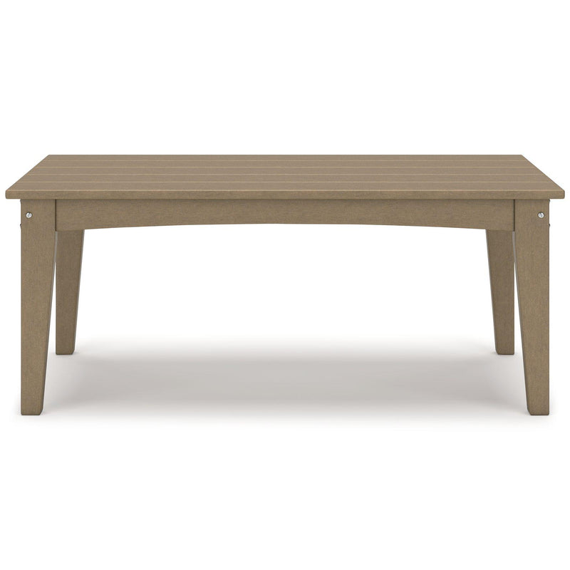 Hyland wave Outdoor Coffee Table - Theo's Factory Direct Mattress & Furniture (Columbus, OH)