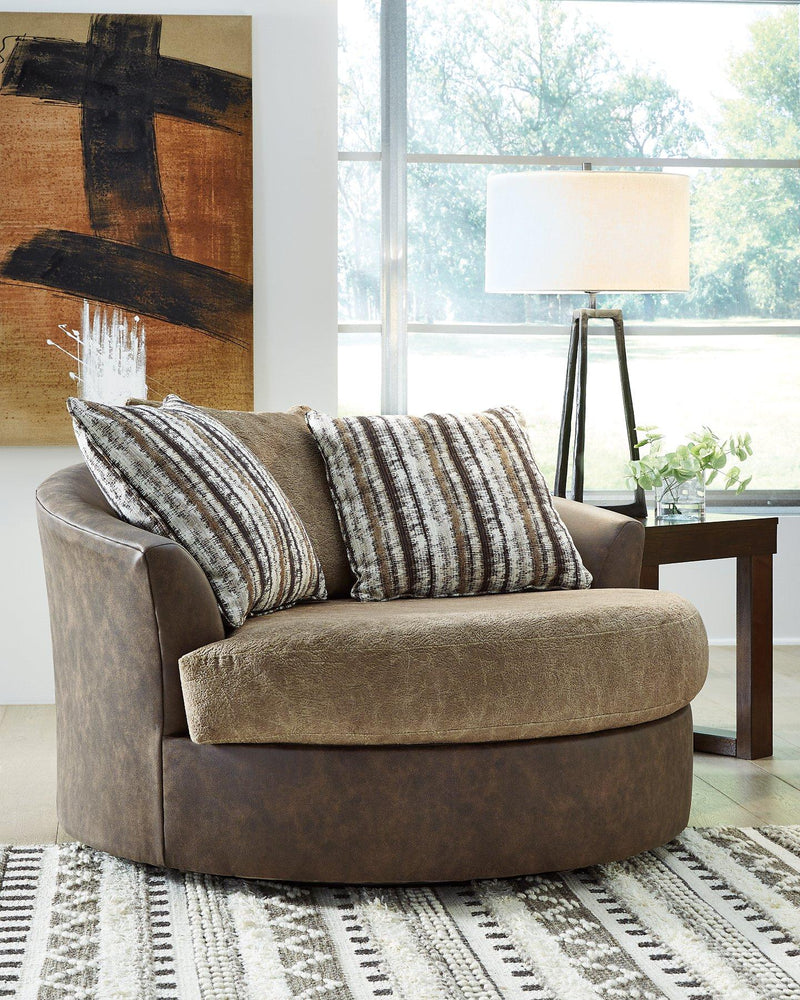 Alesbury Oversized Swivel Accent Chair - Theo's Factory Direct Mattress & Furniture (Columbus, OH)