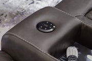 Fyne-Dyme Power Reclining Loveseat with Console - Theo's Factory Direct Mattress & Furniture (Columbus, OH)