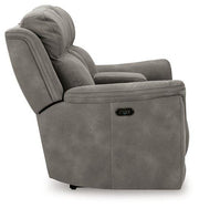 Next-Gen DuraPella Power Reclining Loveseat with Console - Theo's Factory Direct Mattress & Furniture (Columbus, OH)