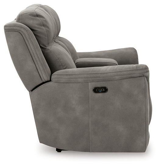Next-Gen DuraPella Power Reclining Loveseat with Console - Theo's Factory Direct Mattress & Furniture (Columbus, OH)
