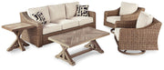 Beachcroft Outdoor Seating Set - Theo's Factory Direct Mattress & Furniture (Columbus, OH)