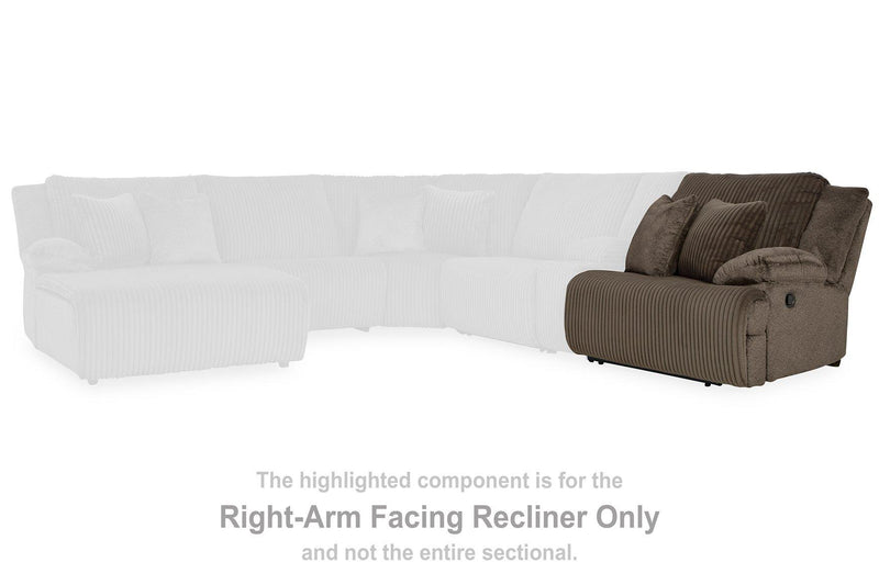 Top Tier Reclining Sectional with Chaise - Theo's Factory Direct Mattress & Furniture (Columbus, OH)