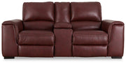 Alessandro Power Reclining Loveseat with Console - Theo's Factory Direct Mattress & Furniture (Columbus, OH)