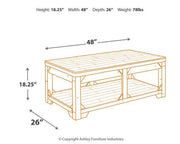 Fregine Coffee Table with Lift Top - Theo's Factory Direct Mattress & Furniture (Columbus, OH)