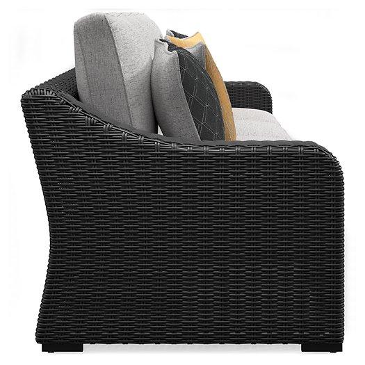 Beachcroft 2-Piece Outdoor Loveseat with Cushion - Theo's Factory Direct Mattress & Furniture (Columbus, OH)
