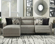 Colleyville Power Reclining Sectional with Chaise - Theo's Factory Direct Mattress & Furniture (Columbus, OH)