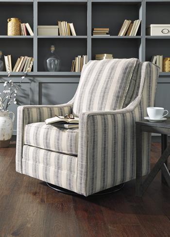 Kambria Swivel Glider Accent Chair - Theo's Factory Direct Mattress & Furniture (Columbus, OH)