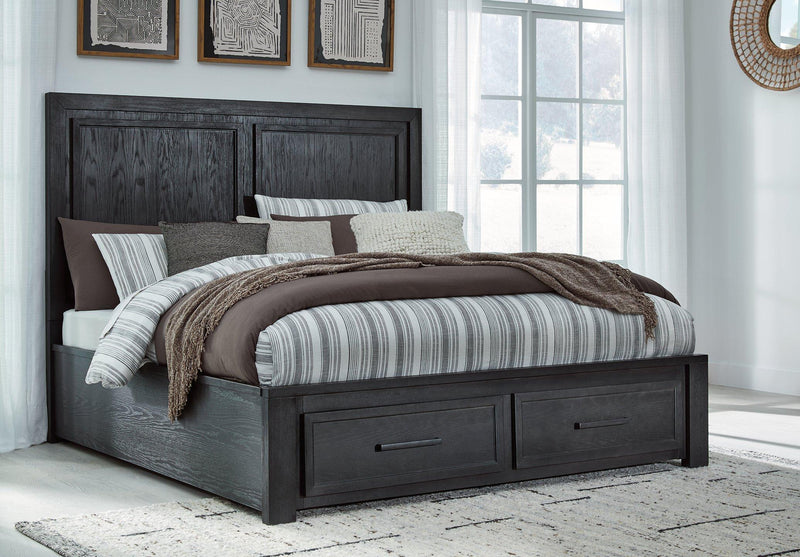Foyland Panel Storage Bed - Theo's Factory Direct Mattress & Furniture (Columbus, OH)