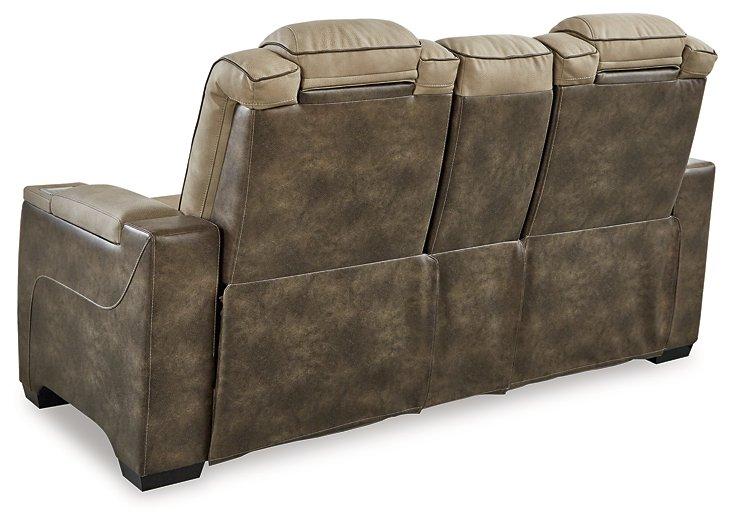 Next-Gen DuraPella Power Reclining Loveseat with Console - Theo's Factory Direct Mattress & Furniture (Columbus, OH)