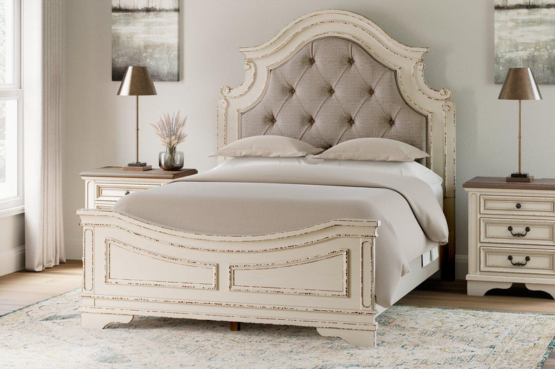 Realyn Upholstered Bed - Theo's Factory Direct Mattress & Furniture (Columbus, OH)