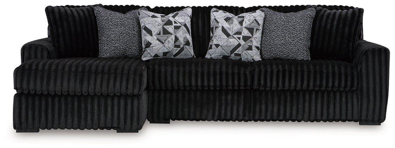 Midnight-Madness Sectional Sofa with Chaise - Theo's Factory Direct Mattress & Furniture (Columbus, OH)