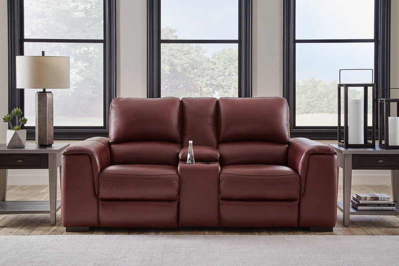 Alessandro Power Reclining Loveseat with Console - Theo's Factory Direct Mattress & Furniture (Columbus, OH)