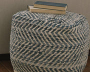 Chevron Pouf - Theo's Factory Direct Mattress & Furniture (Columbus, OH)