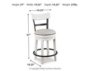 Valebeck Counter Height Bar Stool - Theo's Factory Direct Mattress & Furniture (Columbus, OH)