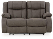 First Base Reclining Loveseat - Theo's Factory Direct Mattress & Furniture (Columbus, OH)