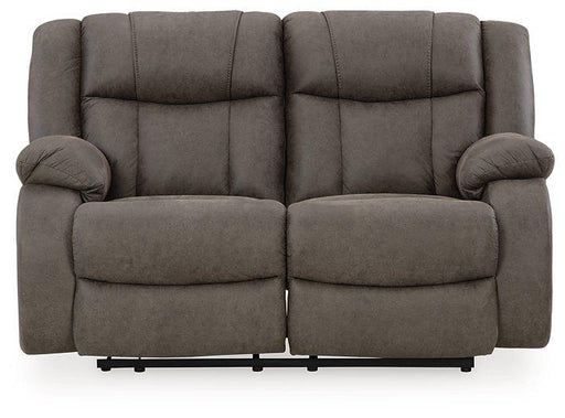 First Base Reclining Loveseat - Theo's Factory Direct Mattress & Furniture (Columbus, OH)
