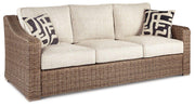 Beachcroft Outdoor Sofa, Lounge Chairs and Fire Pit - Theo's Factory Direct Mattress & Furniture (Columbus, OH)