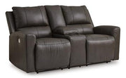 Boxmere Power Reclining Loveseat with Console - Theo's Factory Direct Mattress & Furniture (Columbus, OH)