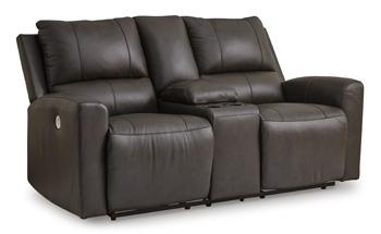 Boxmere Power Reclining Loveseat with Console - Theo's Factory Direct Mattress & Furniture (Columbus, OH)