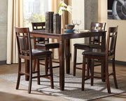 Bennox Counter Height Dining Table and Bar Stools (Set of 5) - Theo's Factory Direct Mattress & Furniture (Columbus, OH)