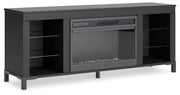 Cayberry 60" TV Stand with Electric Fireplace - Theo's Factory Direct Mattress & Furniture (Columbus, OH)