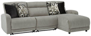 Colleyville Power Reclining Sectional with Chaise - Theo's Factory Direct Mattress & Furniture (Columbus, OH)
