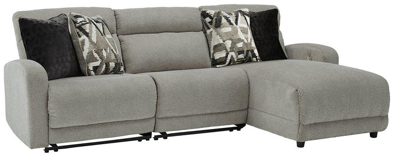 Colleyville Power Reclining Sectional with Chaise - Theo's Factory Direct Mattress & Furniture (Columbus, OH)