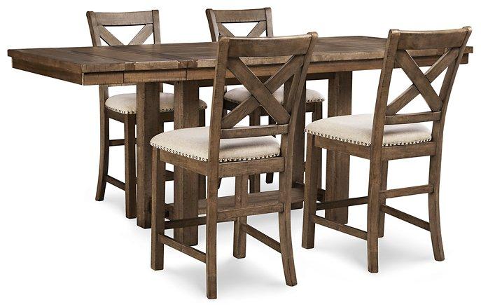 Moriville Counter Height Dining Set - Theo's Factory Direct Mattress & Furniture (Columbus, OH)
