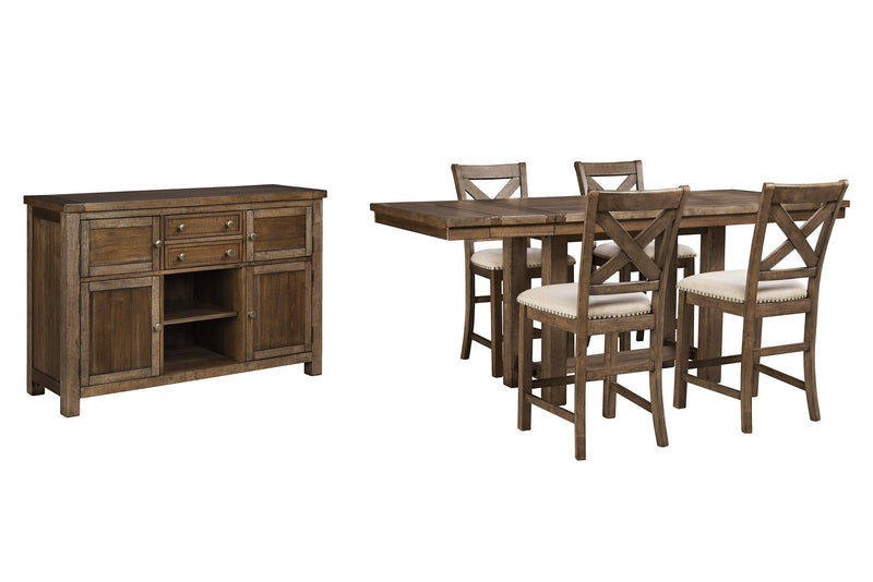 Moriville Counter Height Dining Set - Theo's Factory Direct Mattress & Furniture (Columbus, OH)