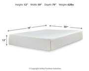 Chime 12 Inch Memory Foam Mattress in a Box - Theo's Factory Direct Mattress & Furniture (Columbus, OH)