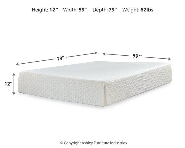 Chime 12 Inch Memory Foam Mattress in a Box - Theo's Factory Direct Mattress & Furniture (Columbus, OH)