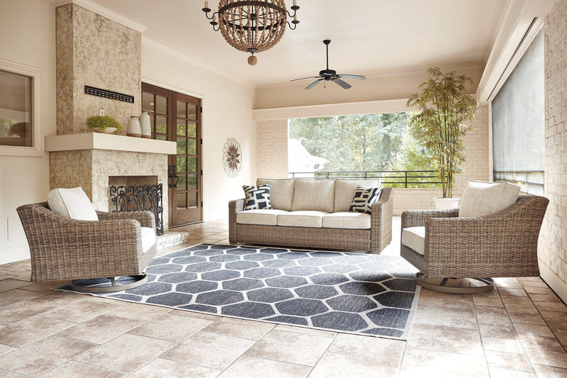 Beachcroft Outdoor Seating Set - Theo's Factory Direct Mattress & Furniture (Columbus, OH)