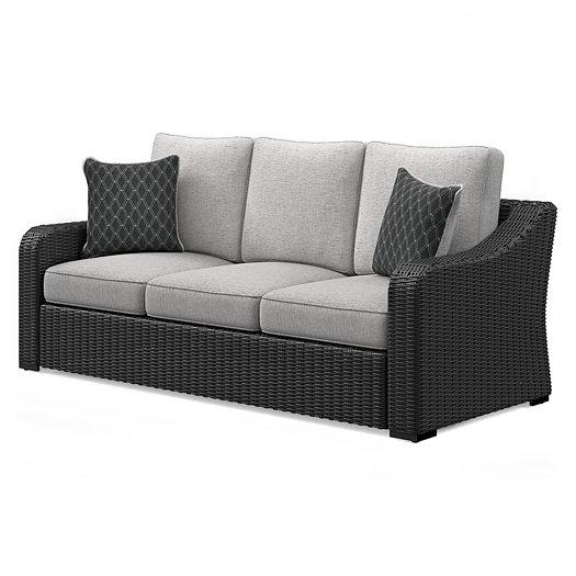Beachcroft Outdoor Sofa with Cushion - Theo's Factory Direct Mattress & Furniture (Columbus, OH)