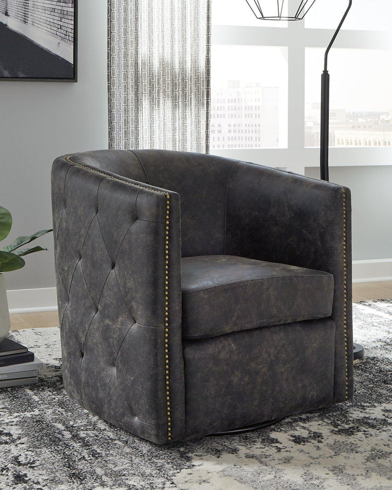 Brentlow Swivel Accent Chair - Theo's Factory Direct Mattress & Furniture (Columbus, OH)