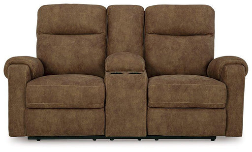 Edenwold Reclining Loveseat with Console - Theo's Factory Direct Mattress & Furniture (Columbus, OH)
