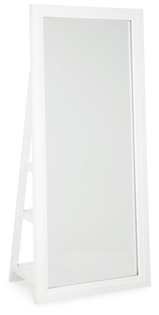 Evesen Floor Standing Mirror/Storage - Theo's Factory Direct Mattress & Furniture (Columbus, OH)