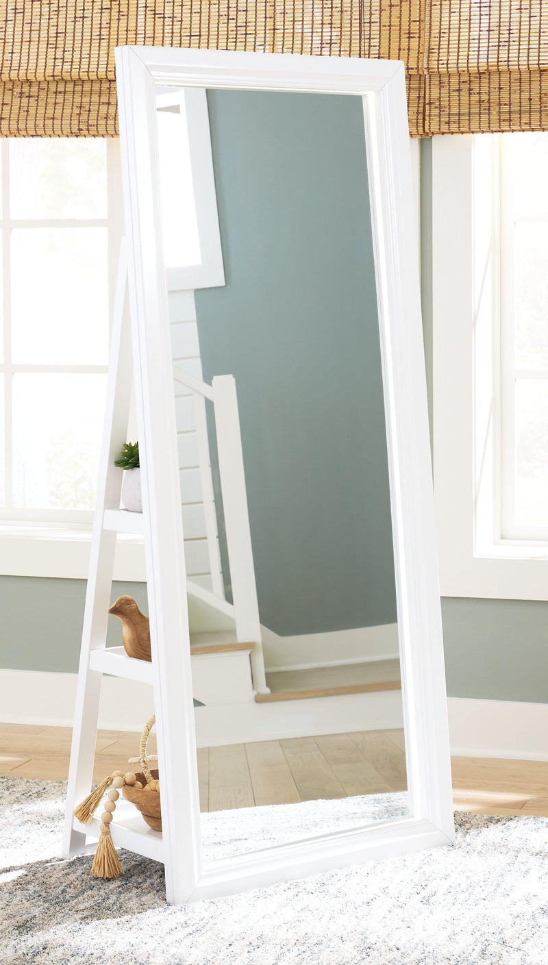 Evesen Floor Standing Mirror/Storage - Theo's Factory Direct Mattress & Furniture (Columbus, OH)