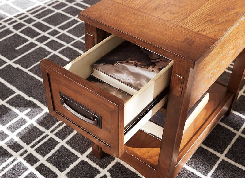 Breegin Chairside End Table - Theo's Factory Direct Mattress & Furniture (Columbus, OH)