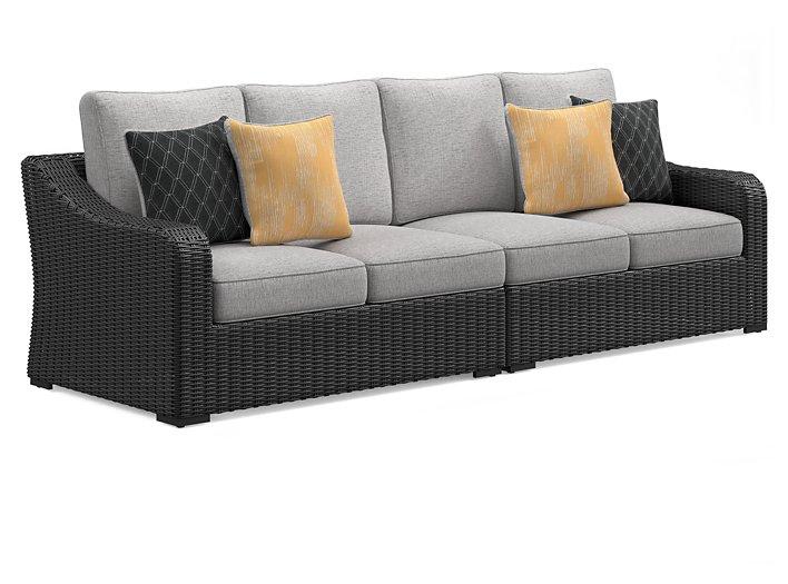 Beachcroft 2-Piece Outdoor Loveseat with Cushion - Theo's Factory Direct Mattress & Furniture (Columbus, OH)