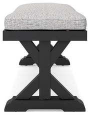 Beachcroft Outdoor Bench with Cushion - Theo's Factory Direct Mattress & Furniture (Columbus, OH)