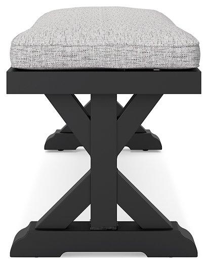 Beachcroft Outdoor Bench with Cushion - Theo's Factory Direct Mattress & Furniture (Columbus, OH)