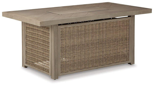 Beachcroft Outdoor Fire Pit Table - Theo's Factory Direct Mattress & Furniture (Columbus, OH)