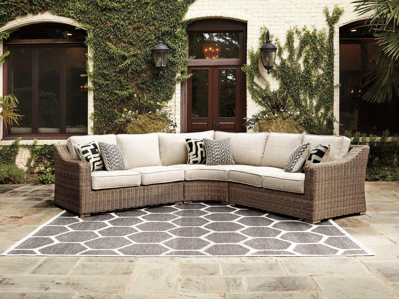 Beachcroft Outdoor Seating Set - Theo's Factory Direct Mattress & Furniture (Columbus, OH)