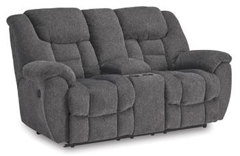 Foreside Reclining Loveseat with Console - Theo's Factory Direct Mattress & Furniture (Columbus, OH)