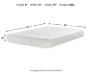 Chime 8 Inch Memory Foam Mattress in a Box - Theo's Factory Direct Mattress & Furniture (Columbus, OH)